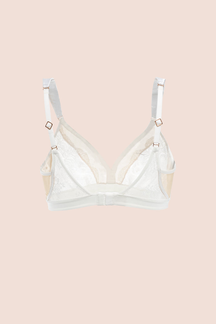BRALETTE ELLIPSE EN ENCAJE ULTRA COMODO SIN ARO ALMA ALEGRE CRUDO