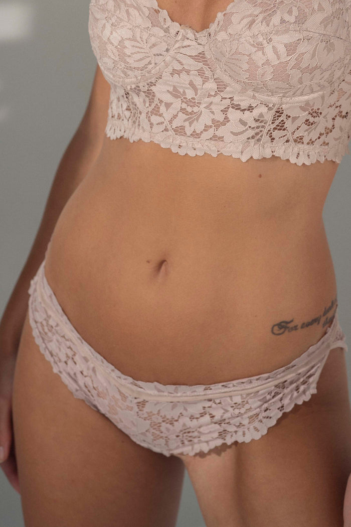 CULOTTE ELLIPSE SEXY ENCAJE TOTAL COMODIDAD VINTAGE TAUPE