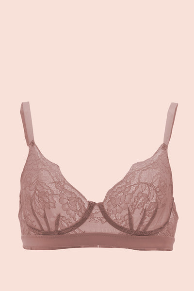 BRASIER STRAPLESS ELLIPSE CON ENCAJE PERSEVERANCIA PALO DE ROSA – ELLIPSE  LINGERIE