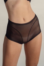 PANTY ALTO ELLIPSE EN TUL INVISIBLE ULTRA COMODO ALMA LIMPIA NEGRO