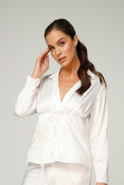 CAMISA MANGA LARGA ELLIPSE VOLVER CRUDO
