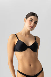 BRASIER ELLIPSE CON ARO INVISIBLE GLOWY & SILKY NEGRO