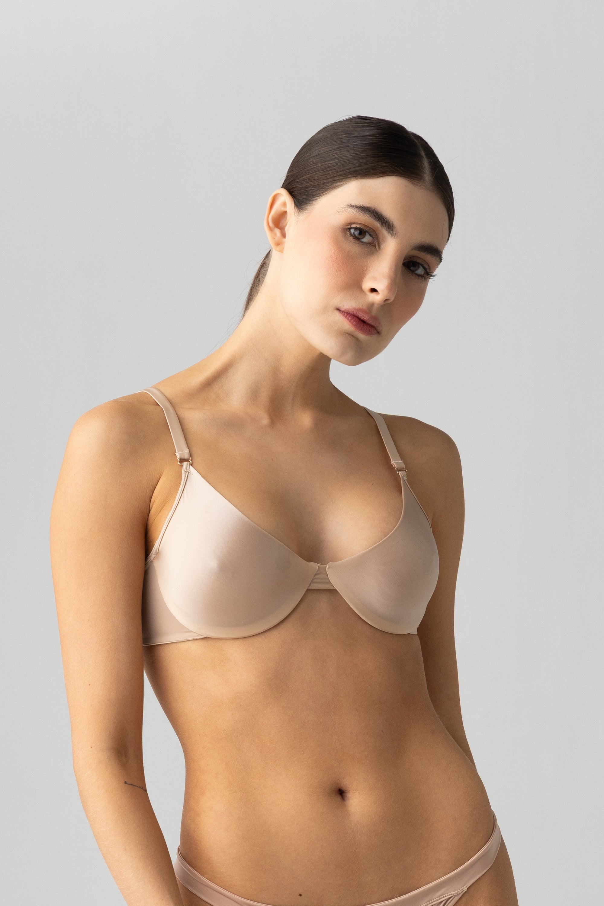 BRASIER ELLIPSE CON ARO INVISIBLE GLOWY & SILKY PIEL