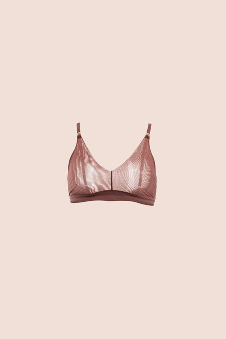 BRALETTE ELLIPSE EN TUL INVISIBLE ULTRA COMODO ALMA LIMPIA MARRON