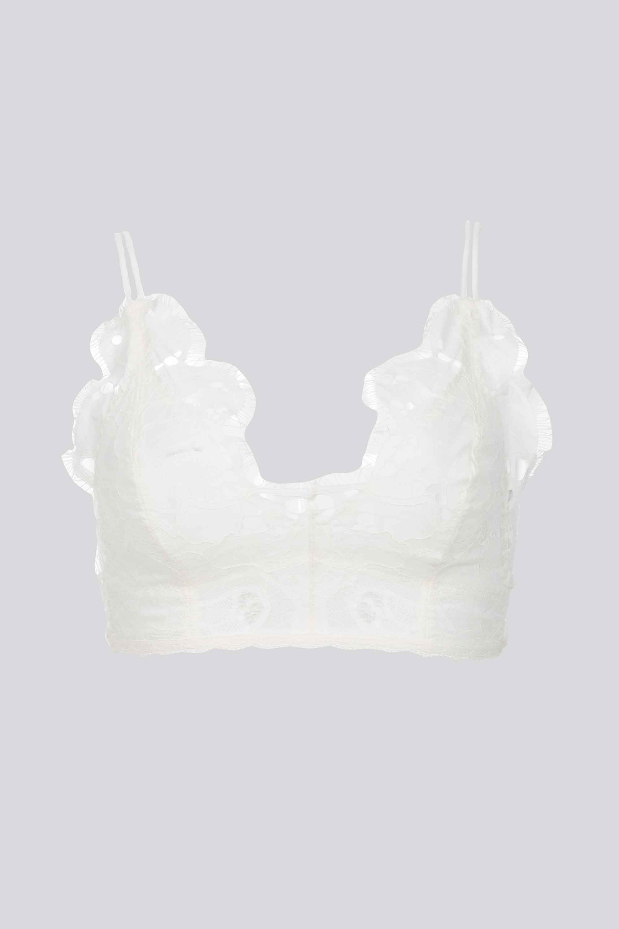 BRALETTE SIN ARO ELLIPSE ENCAJE ALGODÓN CRUDO