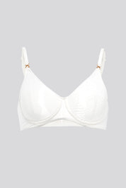 BRASIER ELLIPSE EN TUL CON ARO INVISIBLE ULTRA COMODO ALMA LIMPIA CRUDO