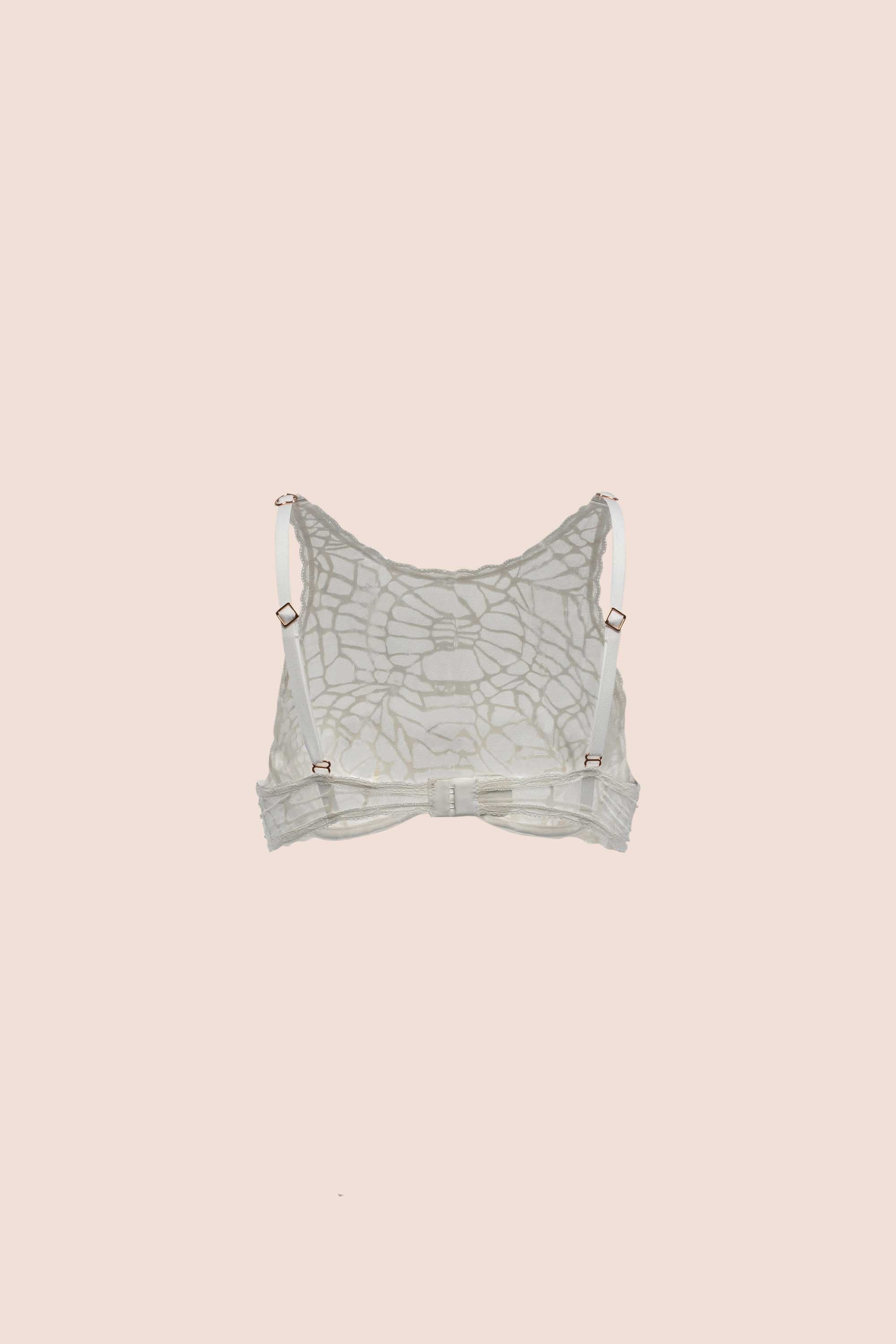 BRASIER HALTER ELLIPSE SEXY CON ARCO ALMA ESTRUCTURADA CRUDO
