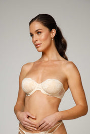 STRAPLESS ELLIPSE VOLVER MARFIL
