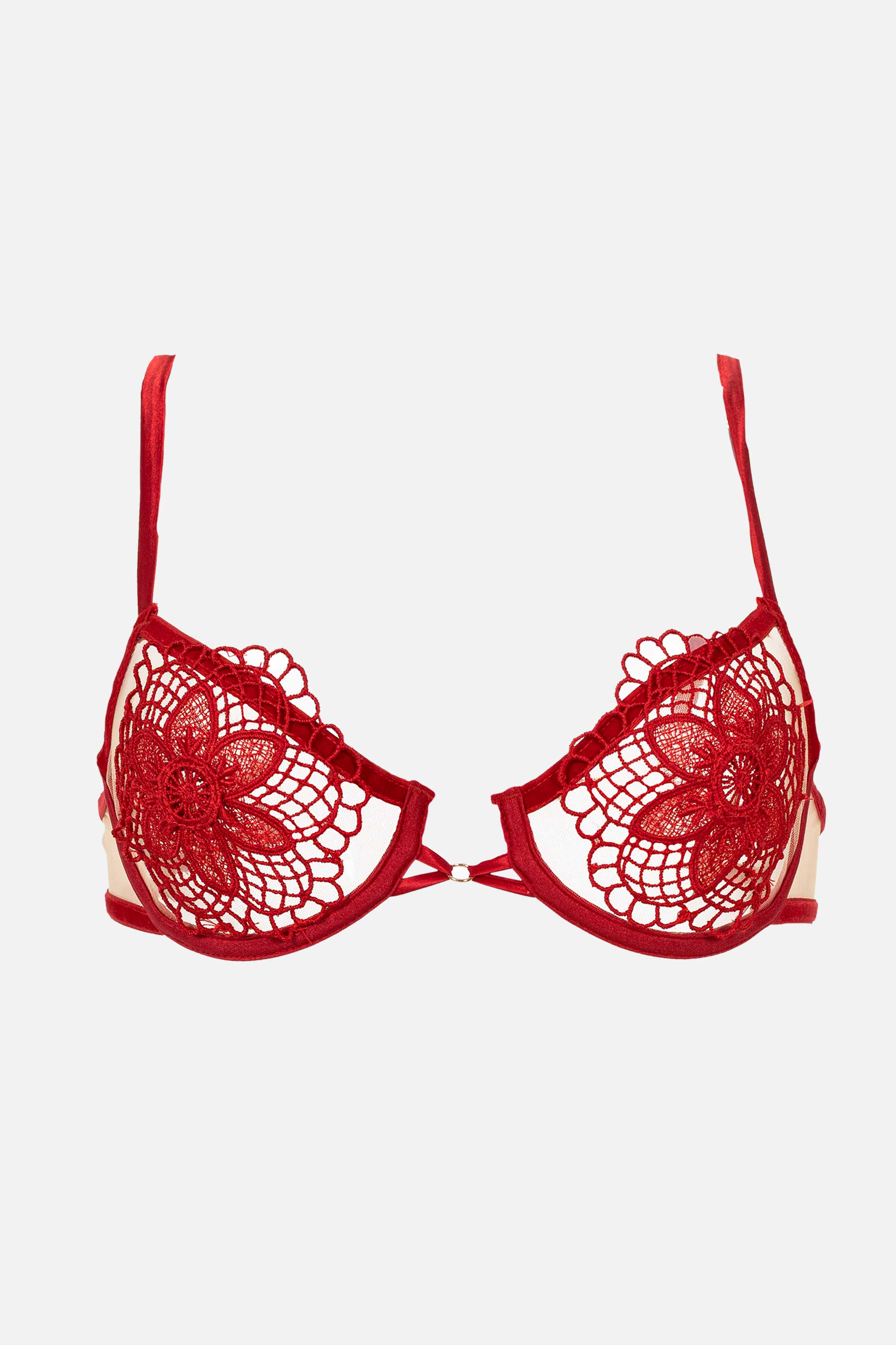 BRASIER CON ARO ELLIPSE ROJO