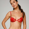 BRASIER CON ARO ELLIPSE ROJO
