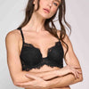 BRASIER CON COPA Y ARO SEXY ELLIPSE NEGRO
