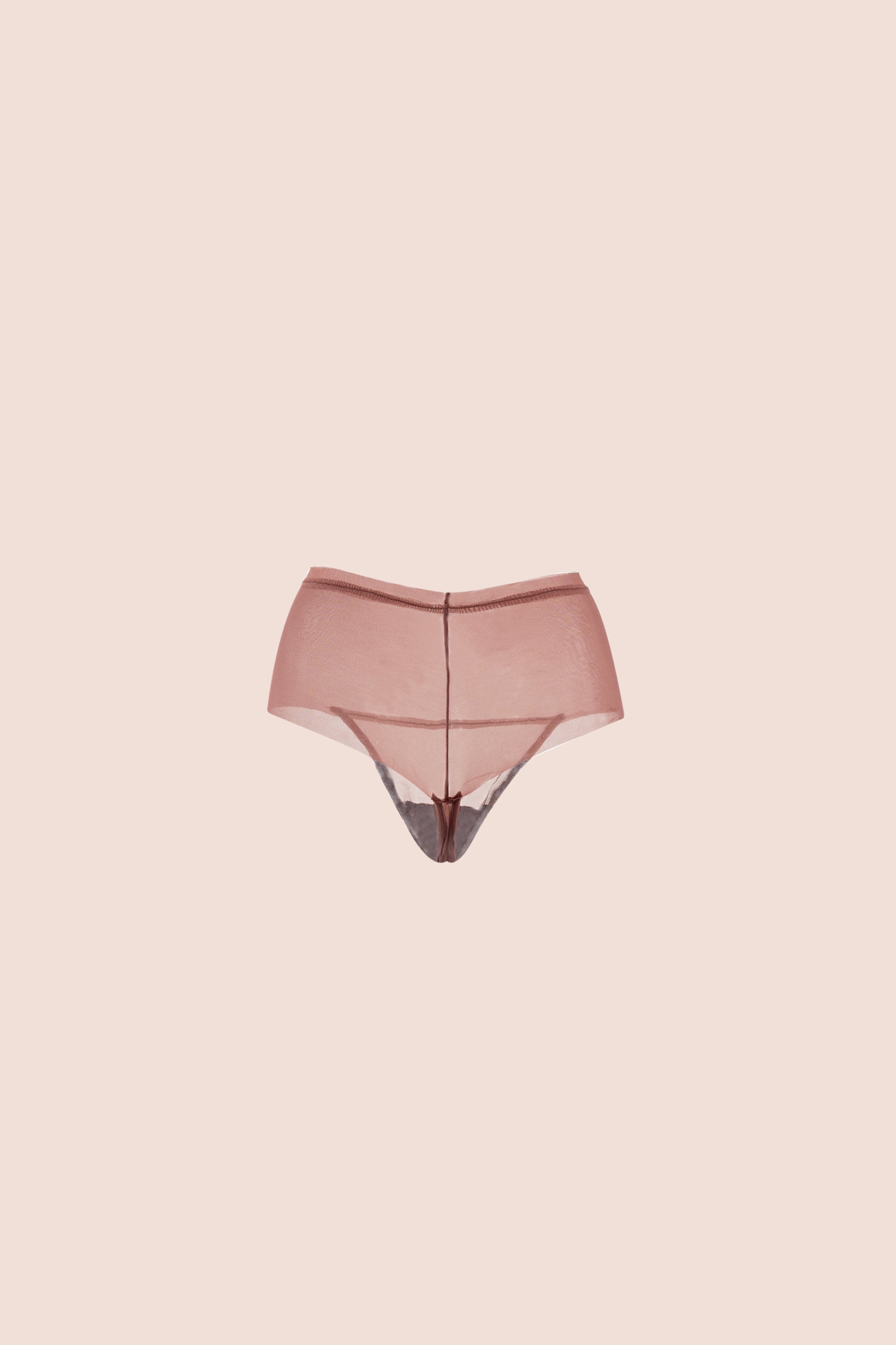 BRASILERA ELLIPSE ANCHA EN TUL INVISIBLE ULTRA COMODO ALMA LIMPIA MARRON