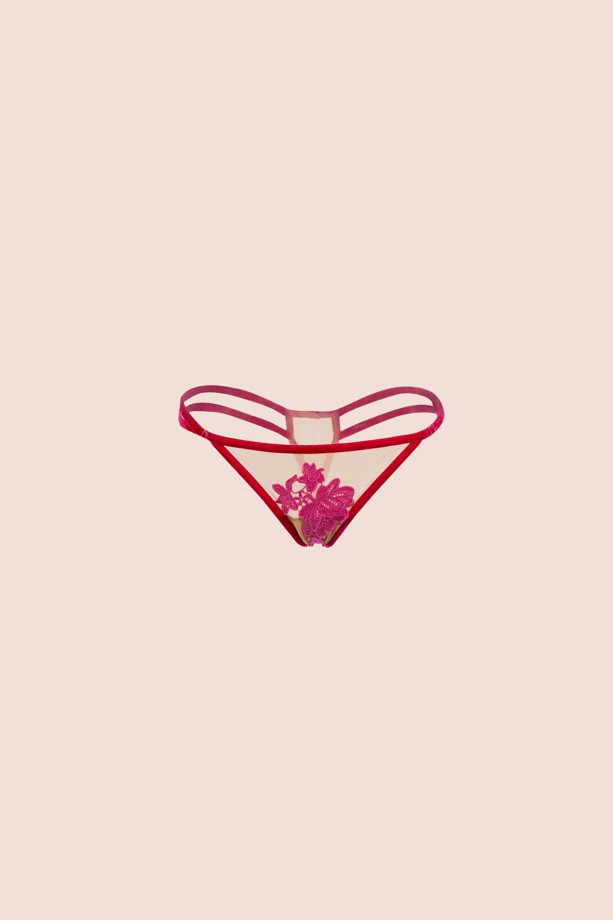 PANTY HILO ELLIPSE SEXY DELUXE AMOR Y AMISTAD ROSADO