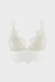 BRALETTE ELLIPSE EN ENCAJE SIN ARO TOTAL COMODIDAD BOREAL CRUDO