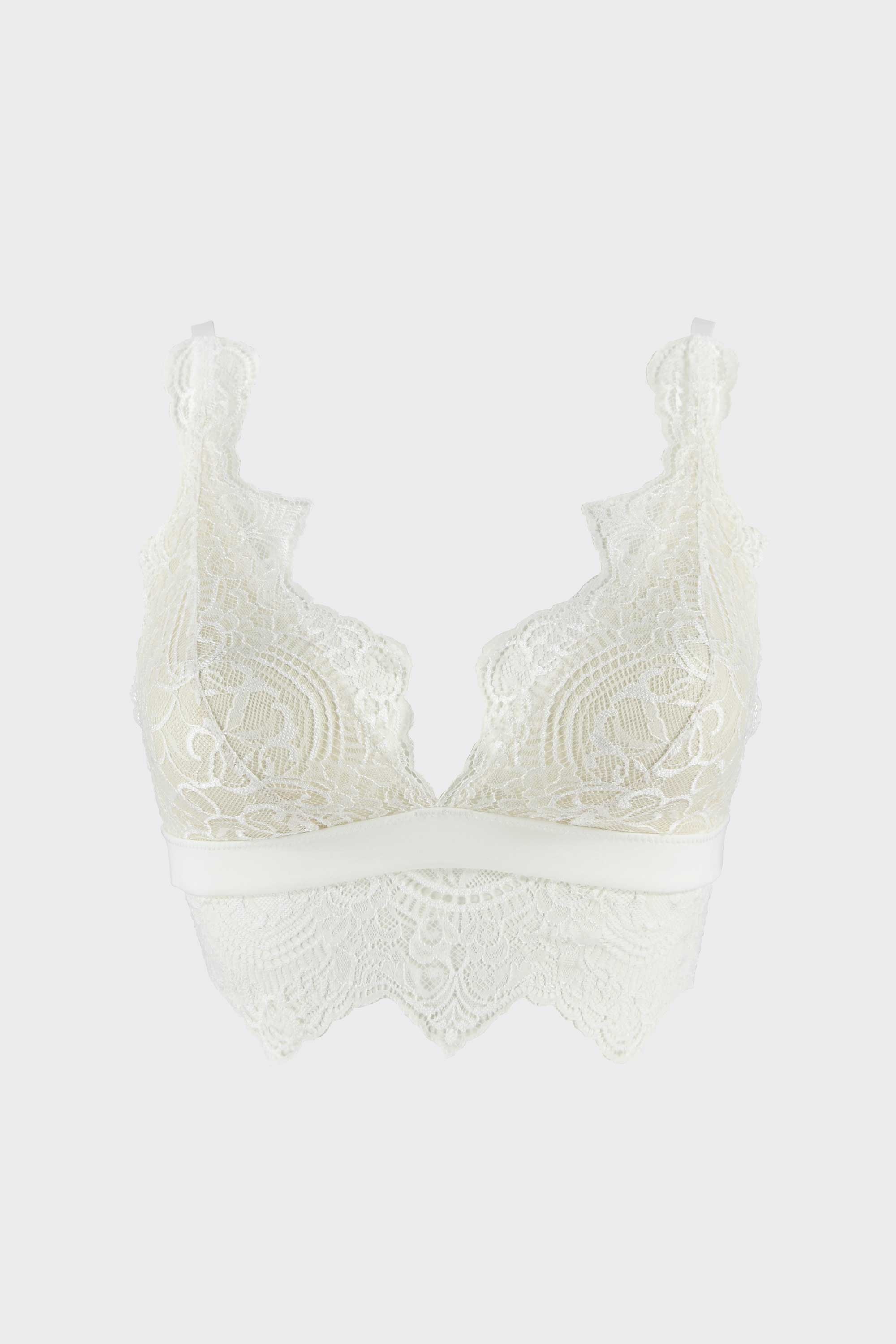 BRALETTE ELLIPSE EN ENCAJE SIN ARO TOTAL COMODIDAD BOREAL CRUDO