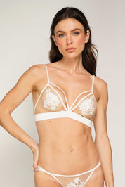 BRALETTE ELLIPSE SEXY CON TIRAS AL FRENTE DELUXE CRUDO