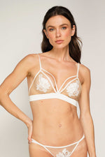 BRALETTE ELLIPSE SEXY CON TIRAS AL FRENTE DELUXE CRUDO