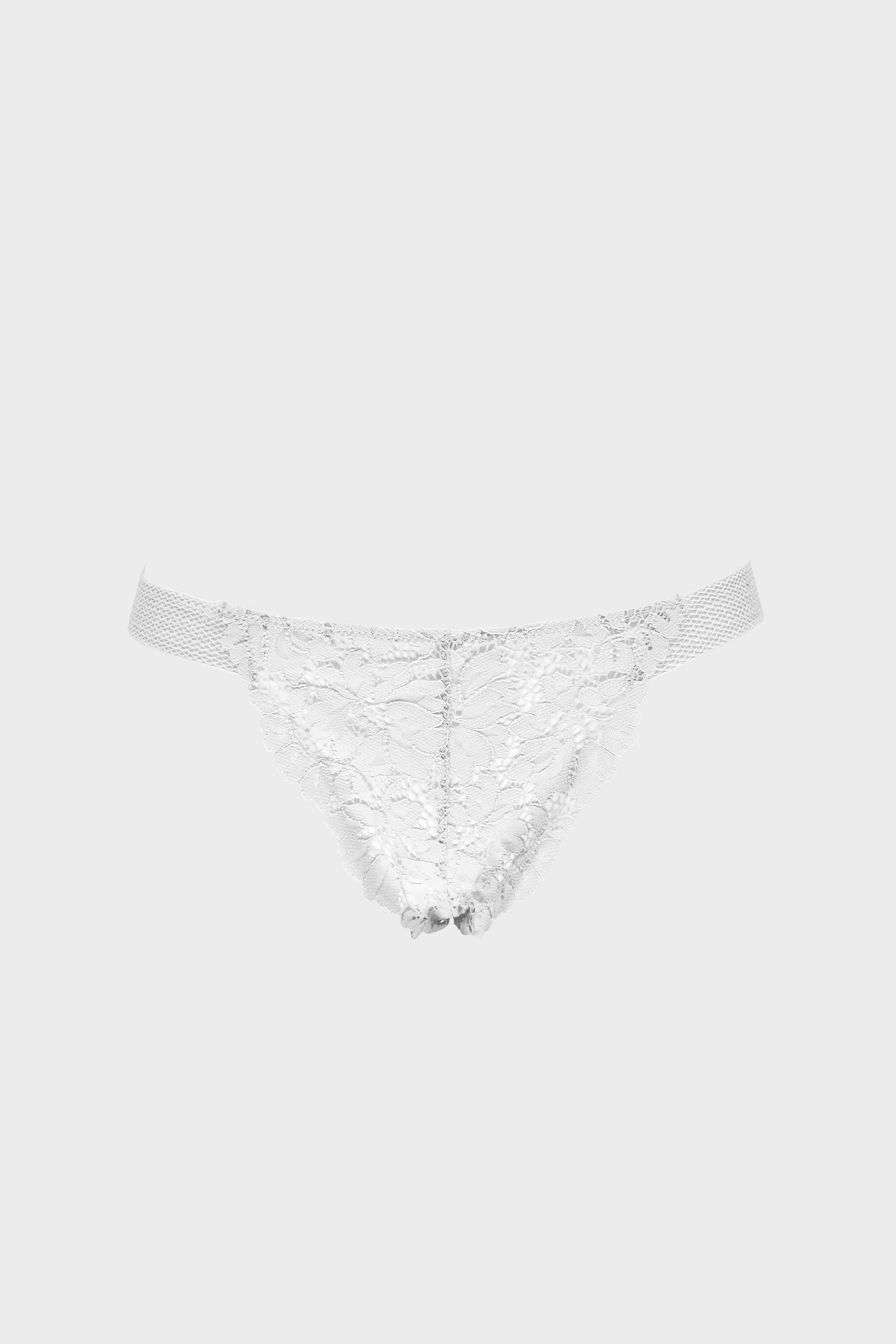 BRASILERA HILO ELLIPSE ENCAJE SEXY TOTAL COMODIDAD VINTAGE CRUDO