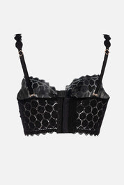 BUSTIER ELLIPSE CONTINUIDAD NEGRO