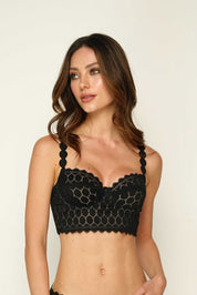 BUSTIER ELLIPSE CONTINUIDAD NEGRO