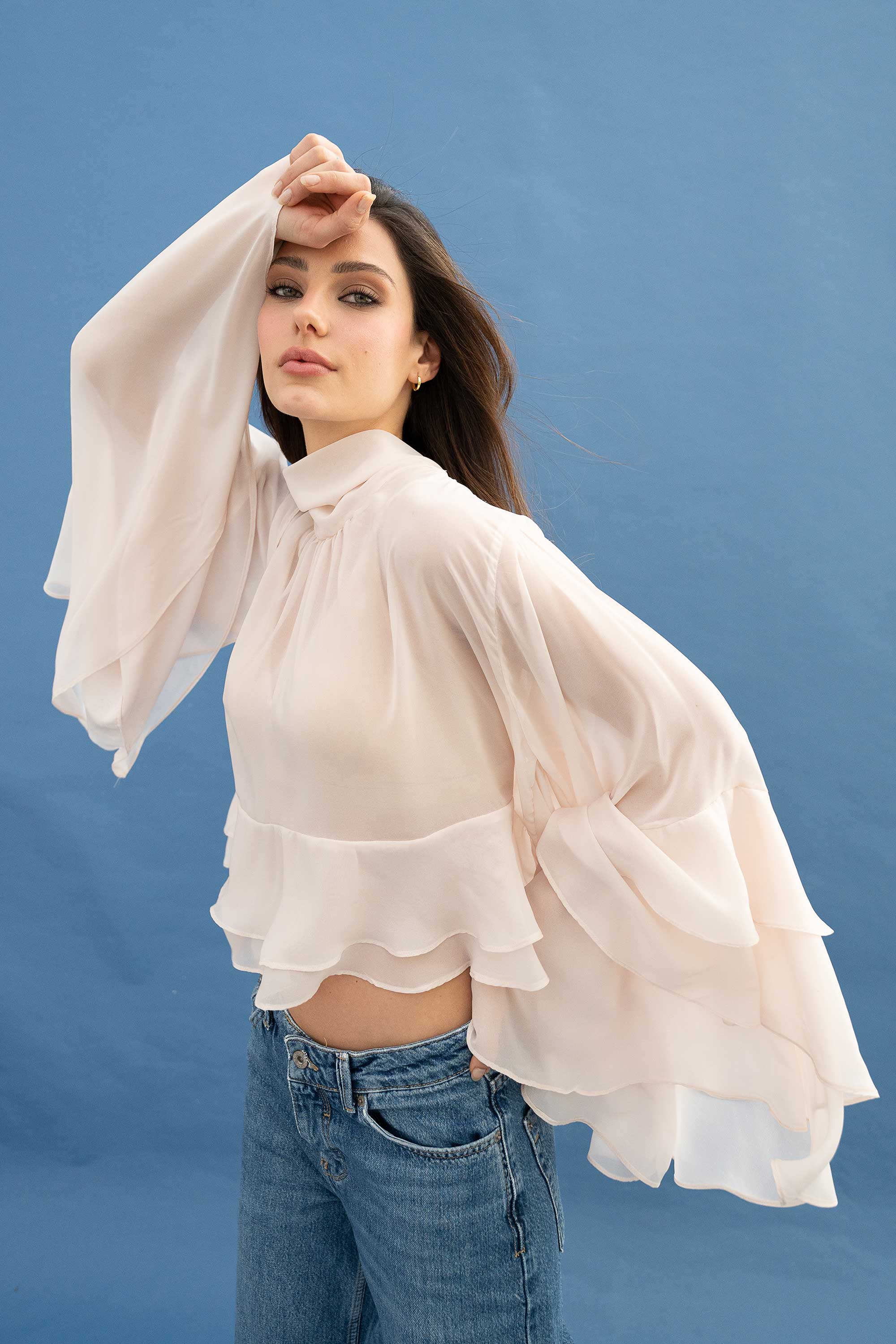 CAMISA FLUIDA ELLIPSE TRANSFORMACIÓN PERLA