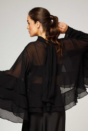 CAMISA FLUIDA ELLIPSE TRANSFORMACIÓN NEGRO