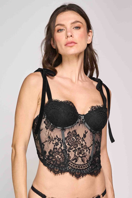 CORSET SEXY ELLIPSE NEGRO