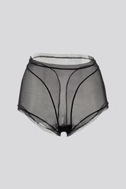 PANTY ALTO ELLIPSE EN TUL INVISIBLE ULTRA COMODO ALMA LIMPIA NEGRO