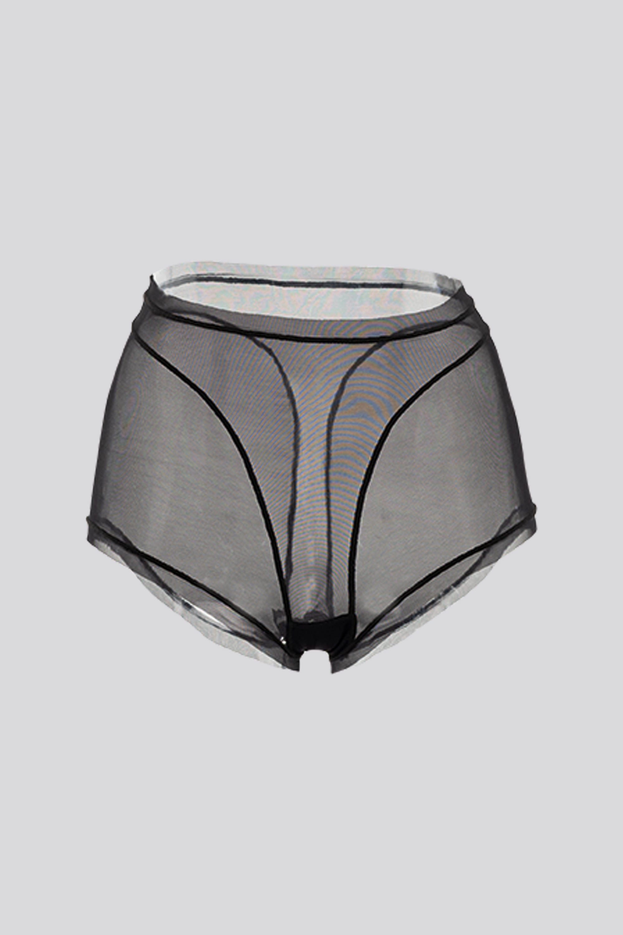 PANTY ALTO ELLIPSE EN TUL INVISIBLE ULTRA COMODO ALMA LIMPIA NEGRO