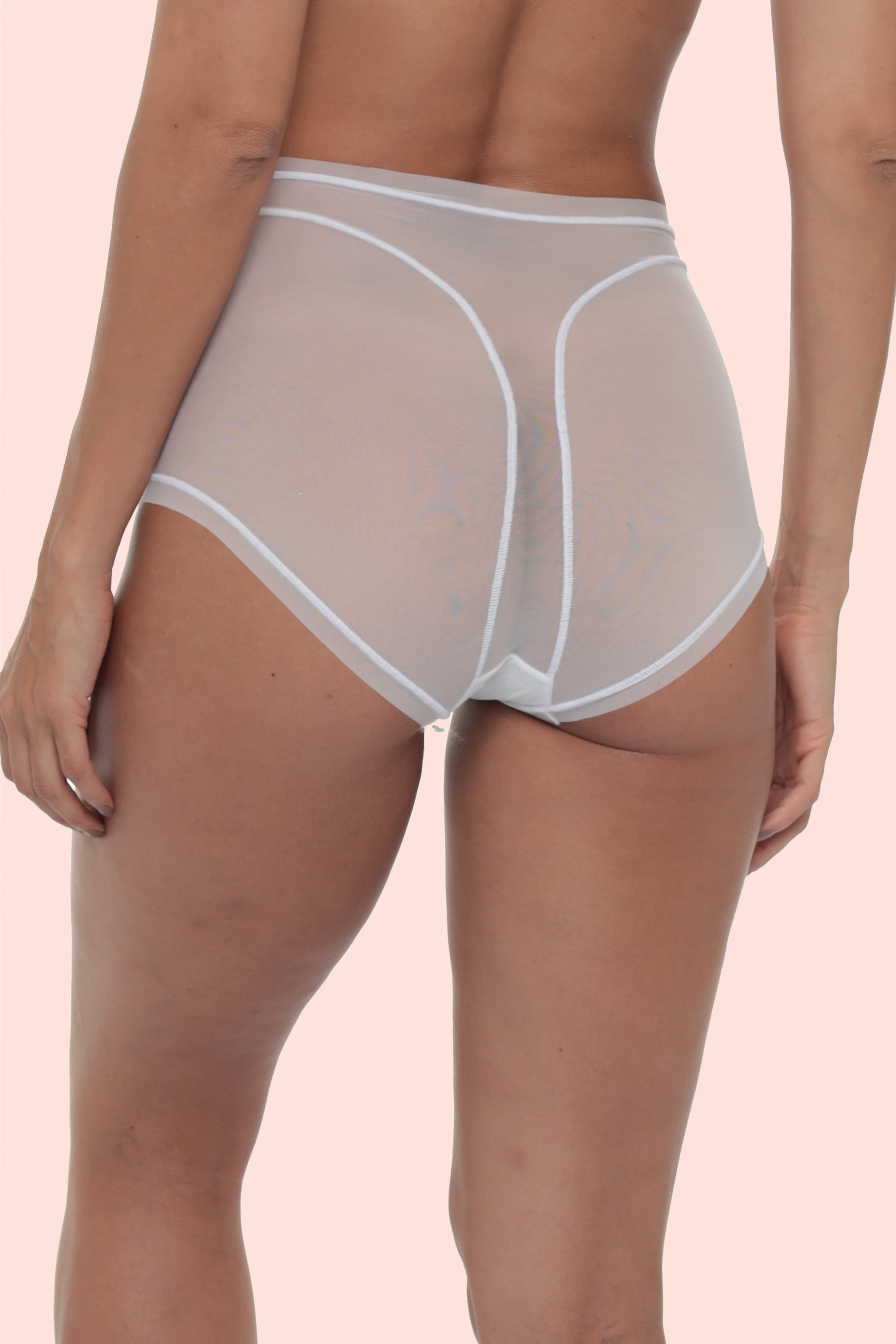 PANTY ALTO ELLIPSE EN TUL INVISIBLE ULTRA COMODO ALMA LIMPIA CRUDO