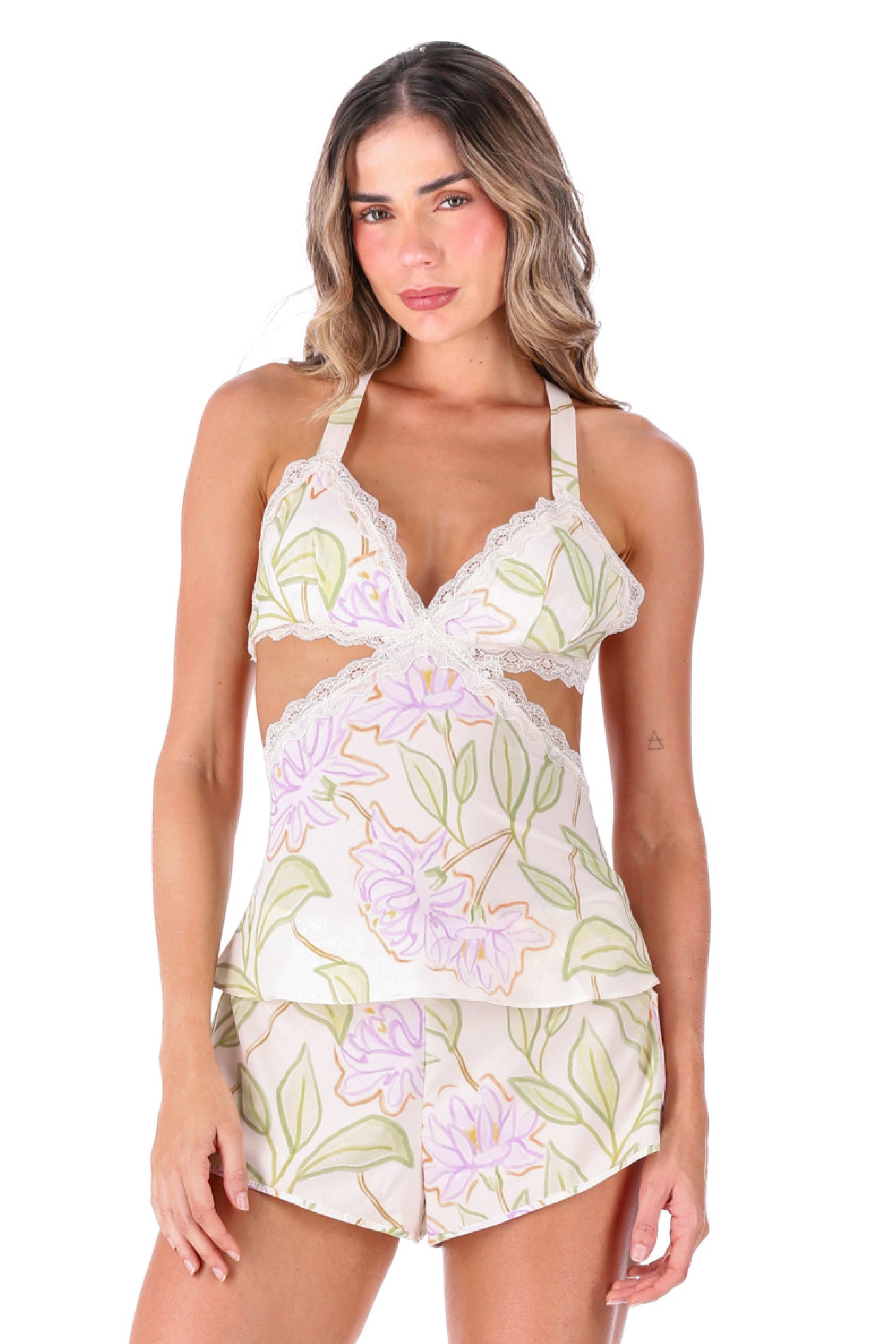 PIJAMA SHORT ELLIPSE ESTAMPADA ESTAMPADO