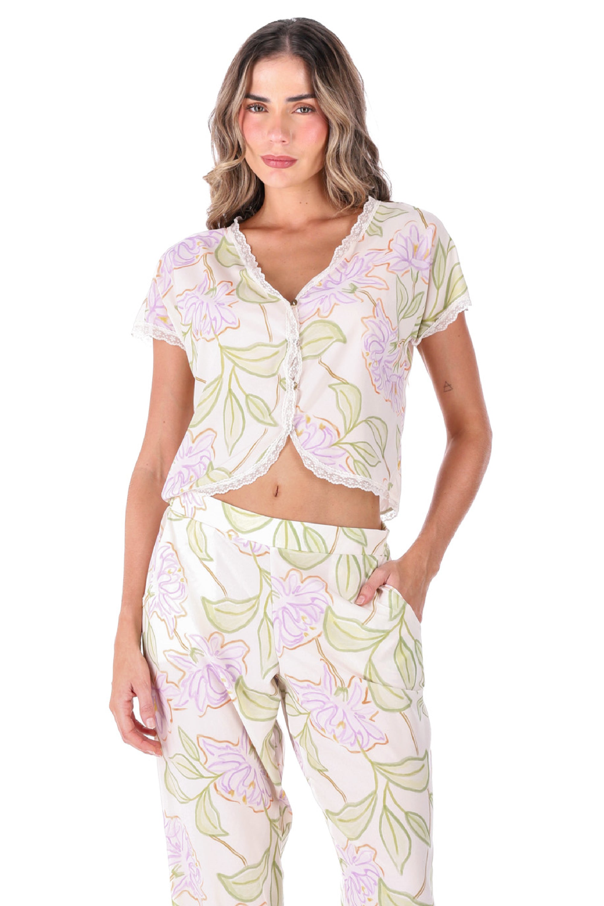 PIJAMA PANTALON ELLIPSE ESTAMPADA ESTAMPADO