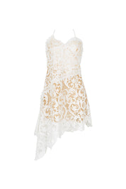 VESTIDO ENCAJE ELLIPSE BY SARA RESTREPO CRUDO