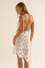 VESTIDO ENCAJE ELLIPSE BY SARA RESTREPO CRUDO