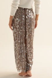 FALDA LENTEJUELAS ELLIPSE BY SARA RESTREPO CAFÉ