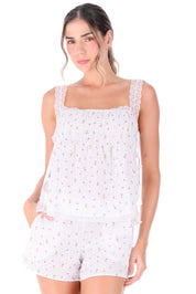 PIJAMA SHORT ELLIPSE SOÑADORA OJALILLO ESTAMPADO