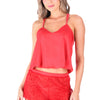 PIJAMA SHORT ELLIPSE ECOS ROJO