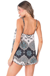 PIJAMA SHORT ELLIPSE ESTAMPADA ESTAMPADO