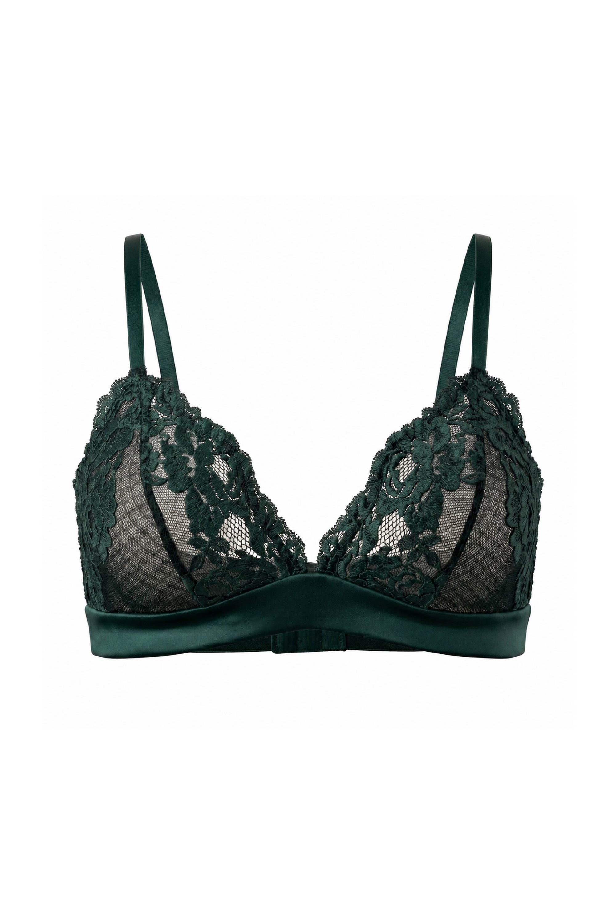 BRALETTE ELLIPSE EN ENCAJE RITUAL VERDE BISTRO