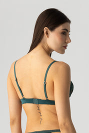 BRALETTE ELLIPSE EN ENCAJE RITUAL VERDE BISTRO