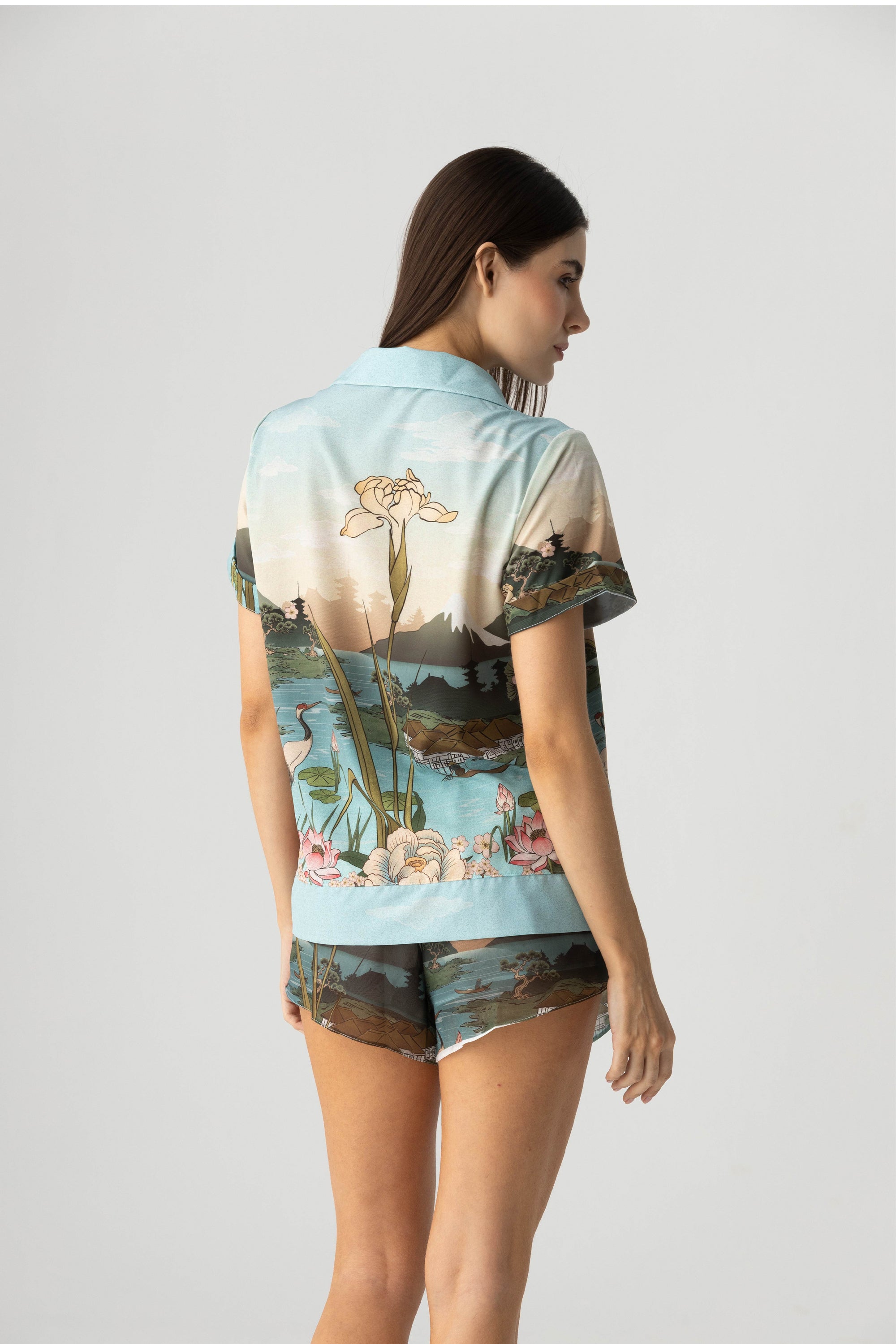 PIJAMA SHORT ELLIPSE RITUAL ESTAMPADO