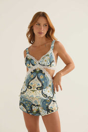 PIJAMA SHORT ELLIPSE ESTAMPADA