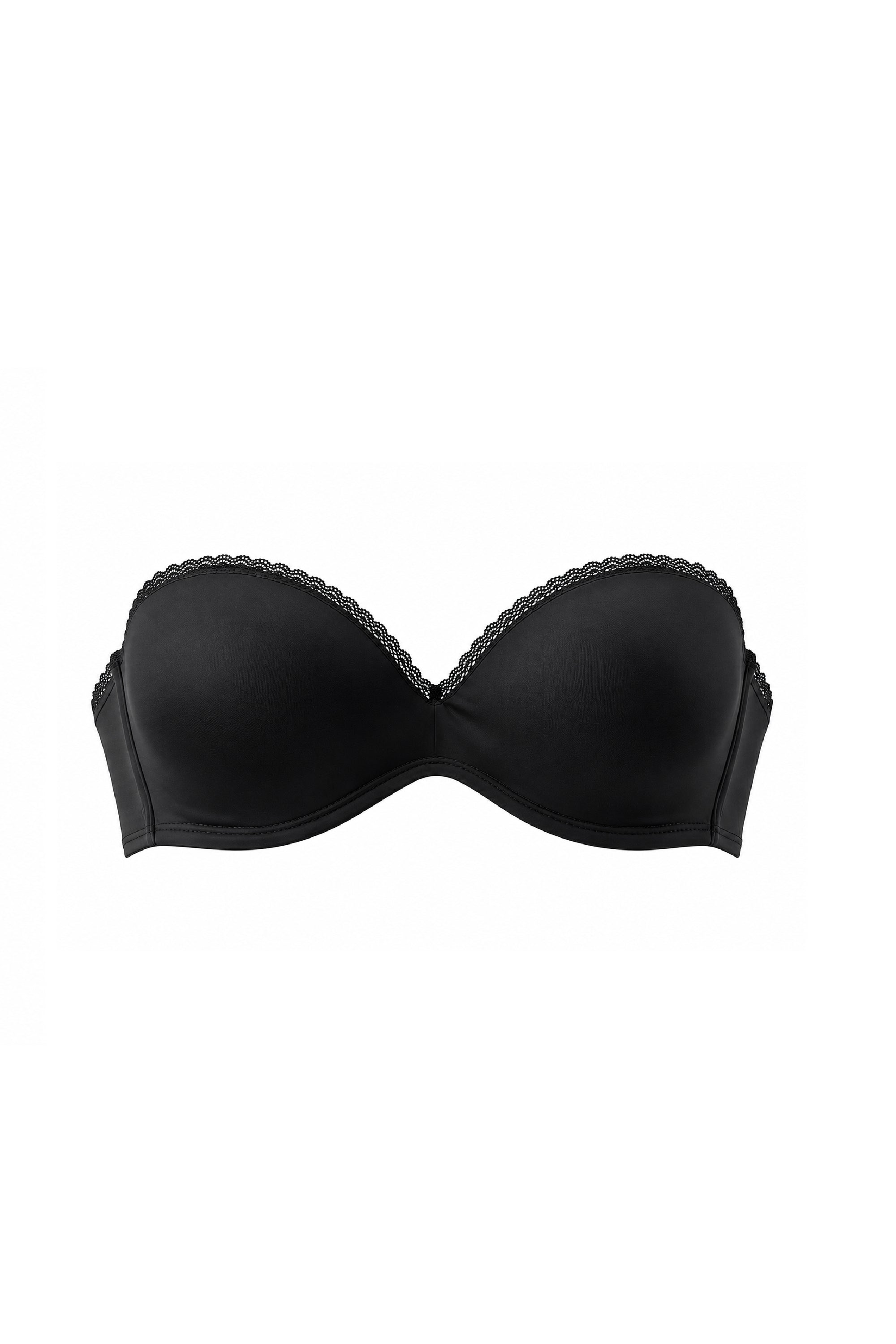 STRAPLESS ELLIPSE GLOWY & SILKY NEGRO