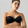 STRAPLESS ELLIPSE GLOWY & SILKY NEGRO