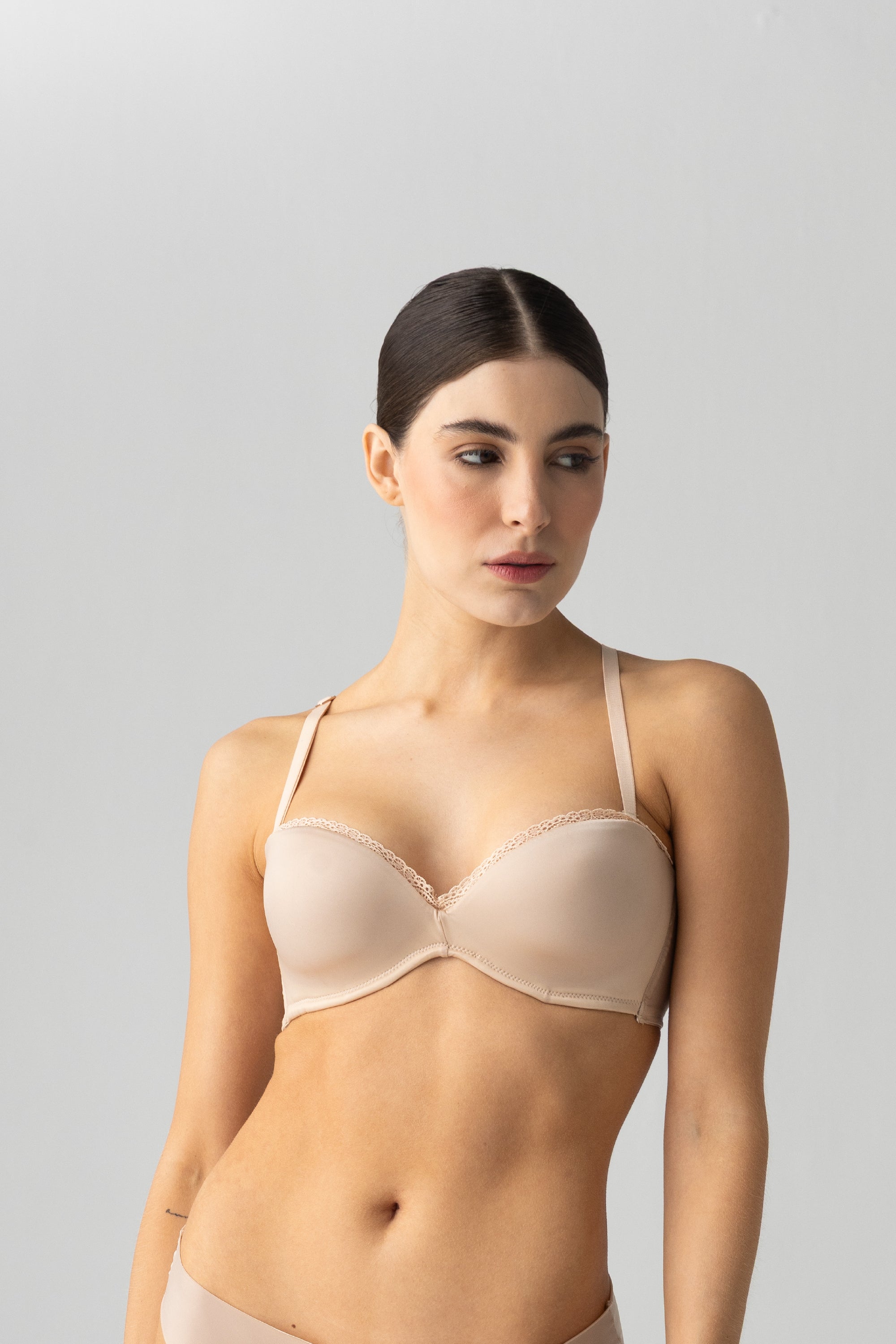 STRAPLESS ELLIPSE GLOWY & SILKY PIEL