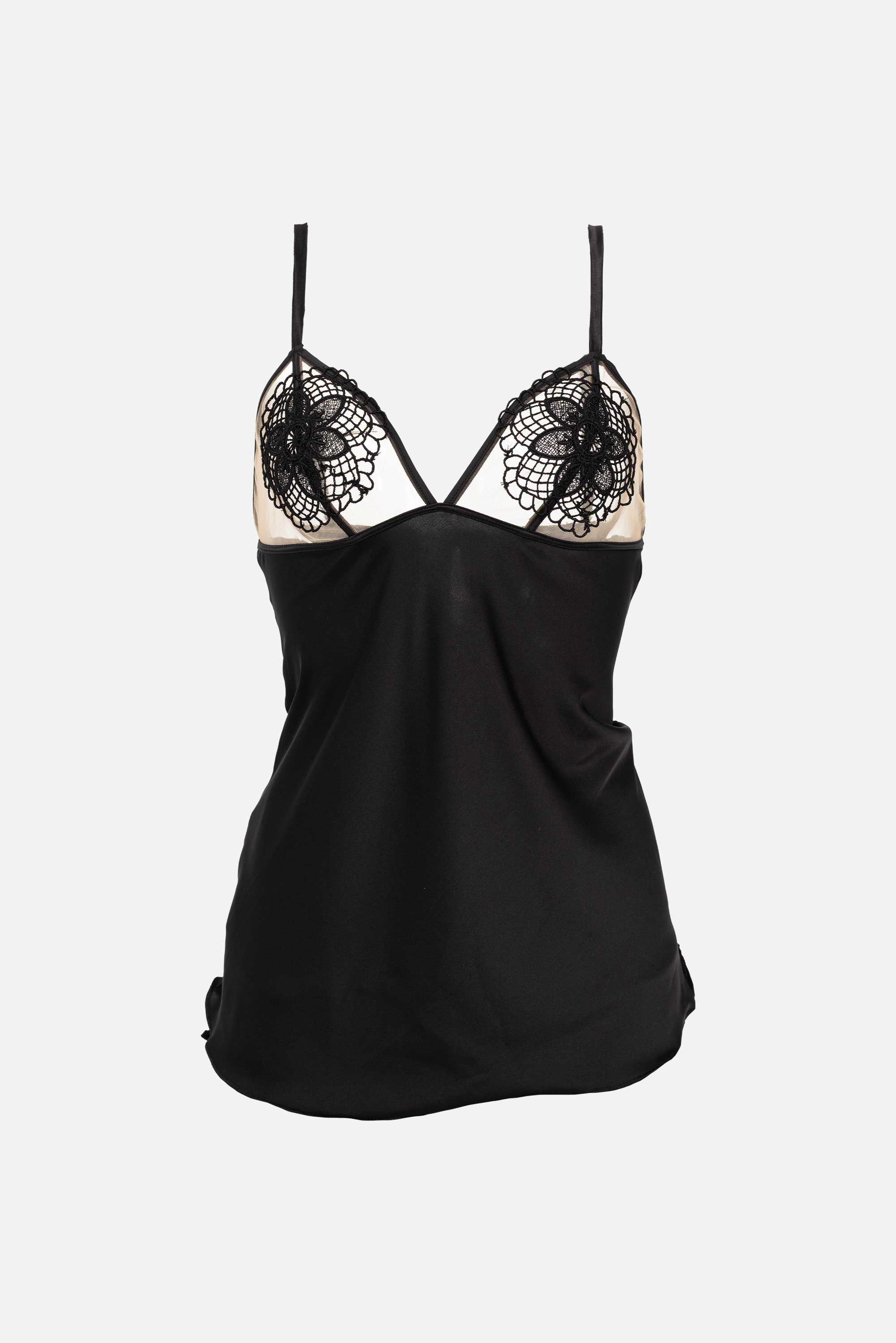 PIJAMA SHORT ELLIPSE NEGRO
