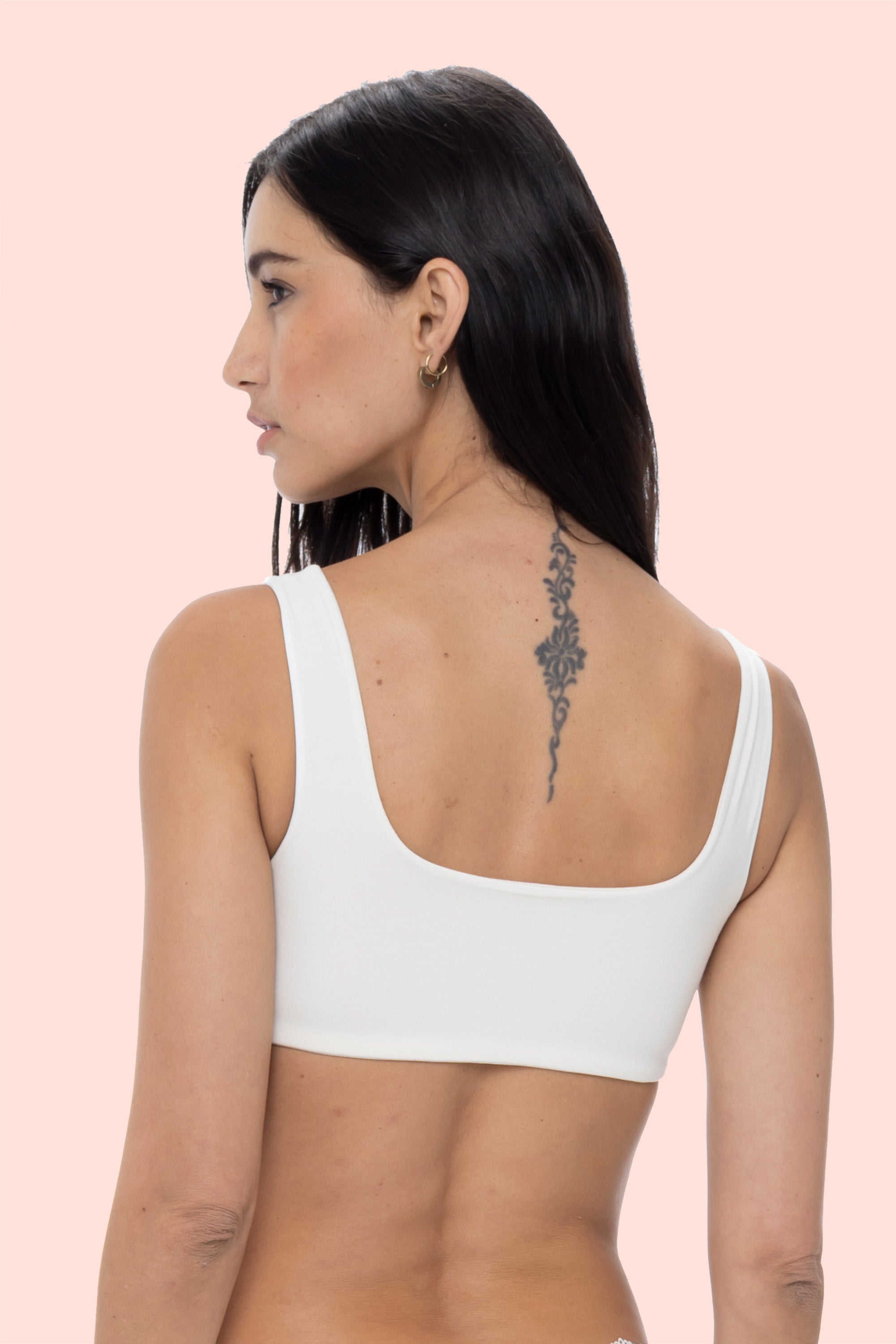 TOP LISO ELLIPSE SIN ARCO ULTRA COMODO MICROMODAL MARFIL
