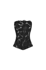 CORSET ENCAJE ELLIPSE NEGRO