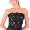 CORSET ENCAJE ELLIPSE NEGRO
