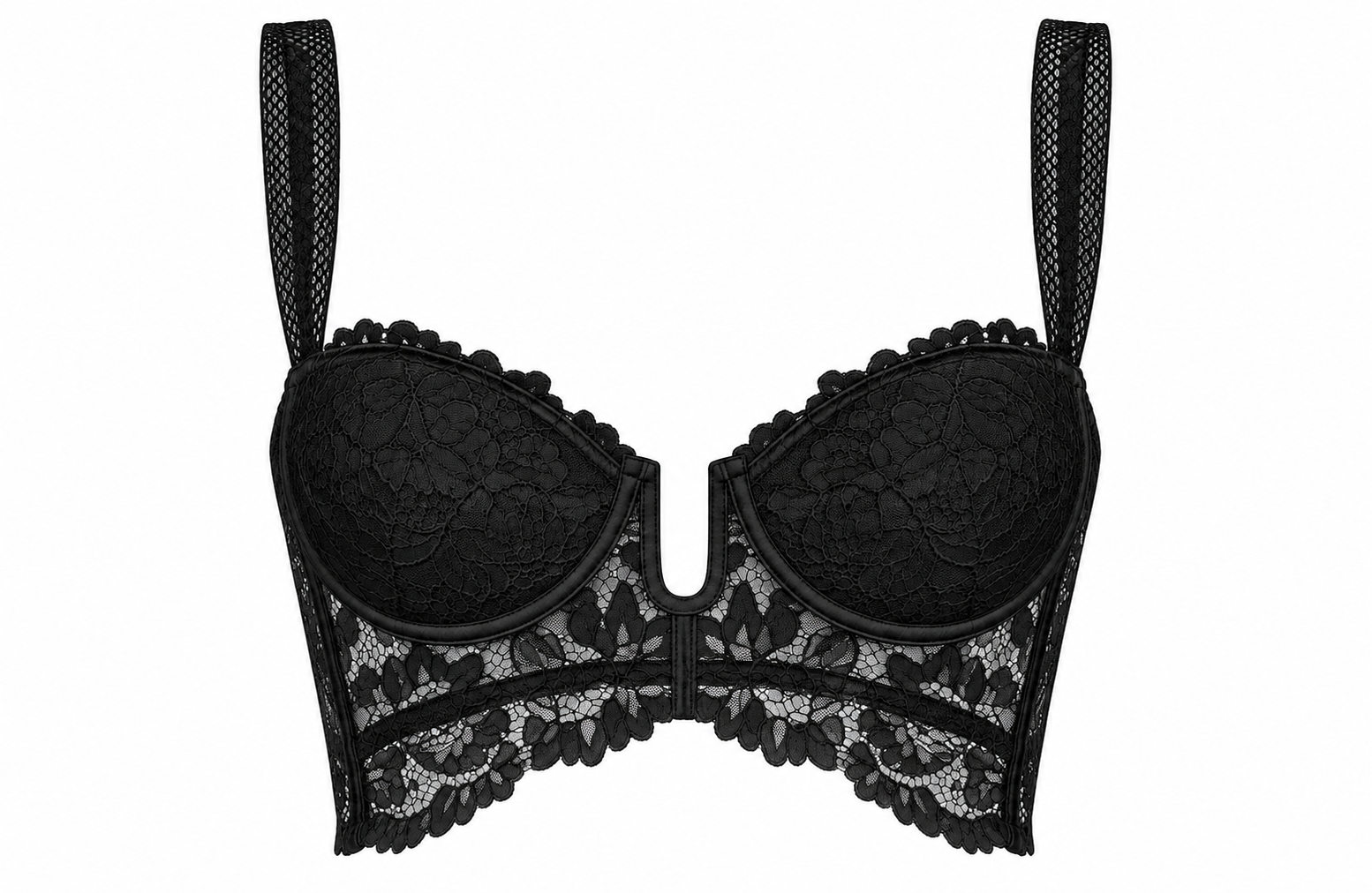 BUSTIER ELLIPSE COPA Y ARO VINTAGE NEGRO
